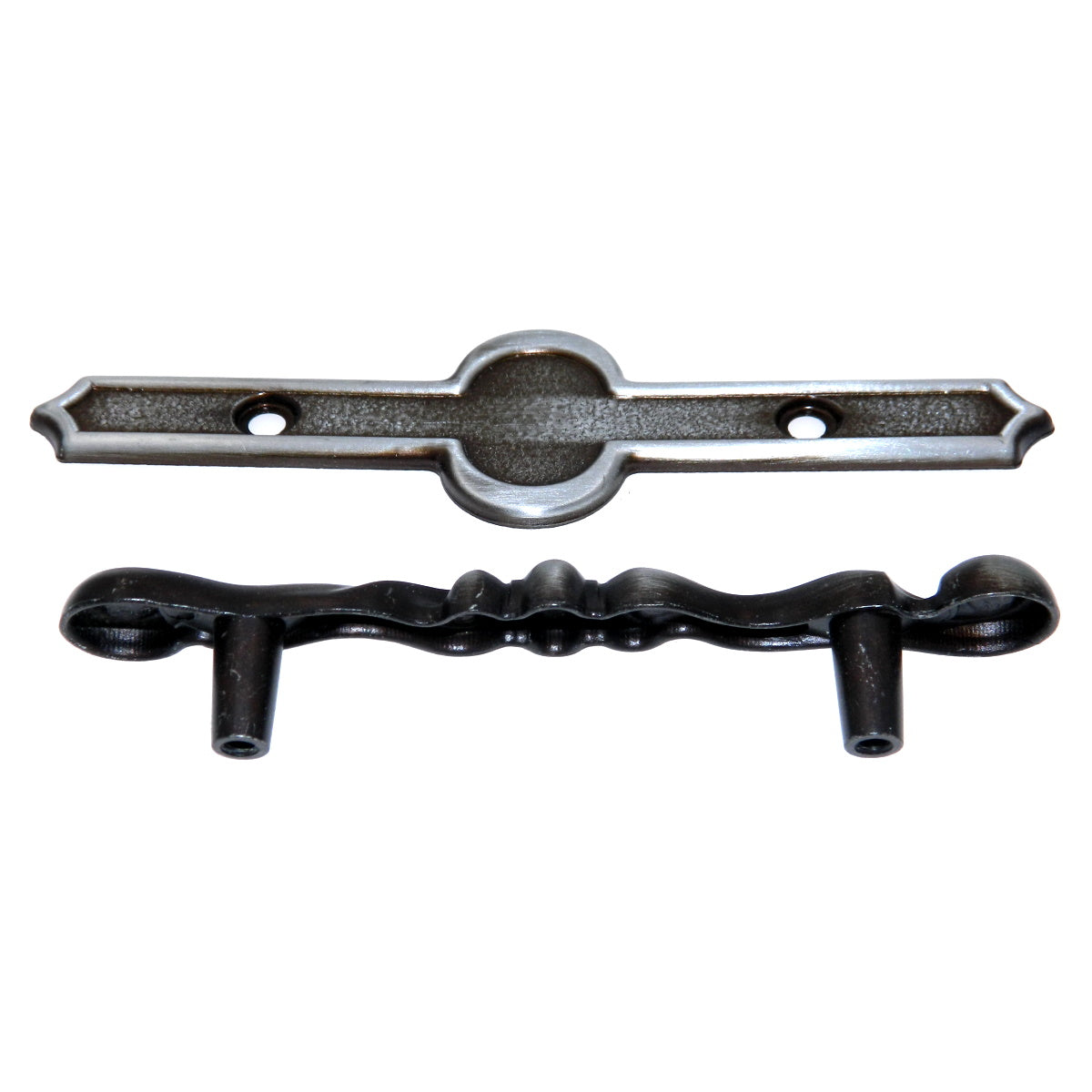 Vintage Amerock Cortina Antique Silver 3"cc Cabinet Bar Pull Handle BP238-AS