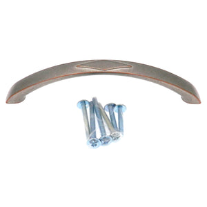 Amerock Vasari Weathered Nickel Copper 5" (128mm) Center to Center Cabinet Handle Pull BP24008WNC