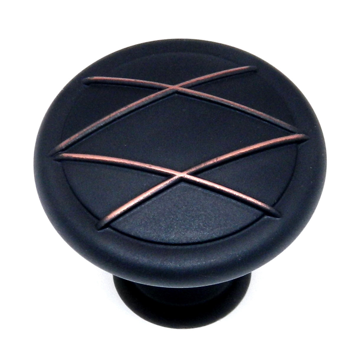 Amerock Lattice Distressed Brass 1 3/8" Round Cabinet Knob Pull BP24234-DOB