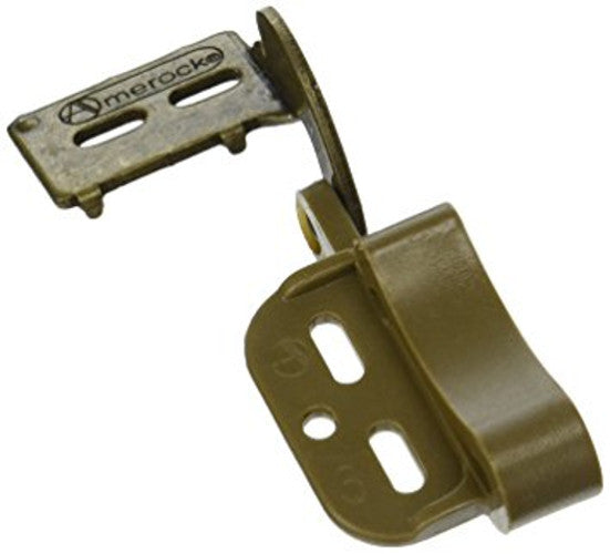 Pair of Amerock BP2603-BB Brass 1/4" Overlay Self-Latch Cabinet Knife Hinges