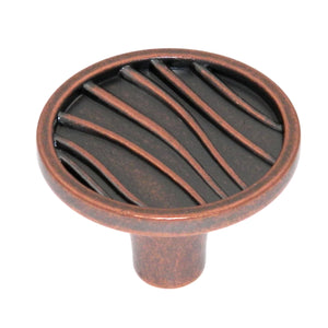 Amerock Playful Nature 1 1/2" Weathered Copper Disc Cabinet Knob Pull BP26111-WC
