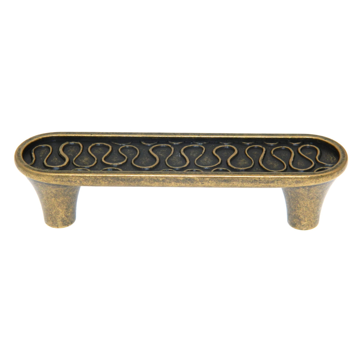 Amerock Playful Nature Weathered Brass Flat Oblong 3" Arch Cabinet Handle Pull BP26112-R2