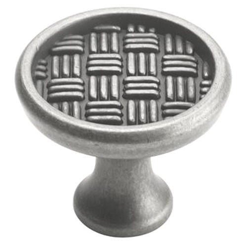 10 Pack Amerock Patterns BP26123-WN Weathered Nickel 1 3/8" Weave Cabinet Knobs