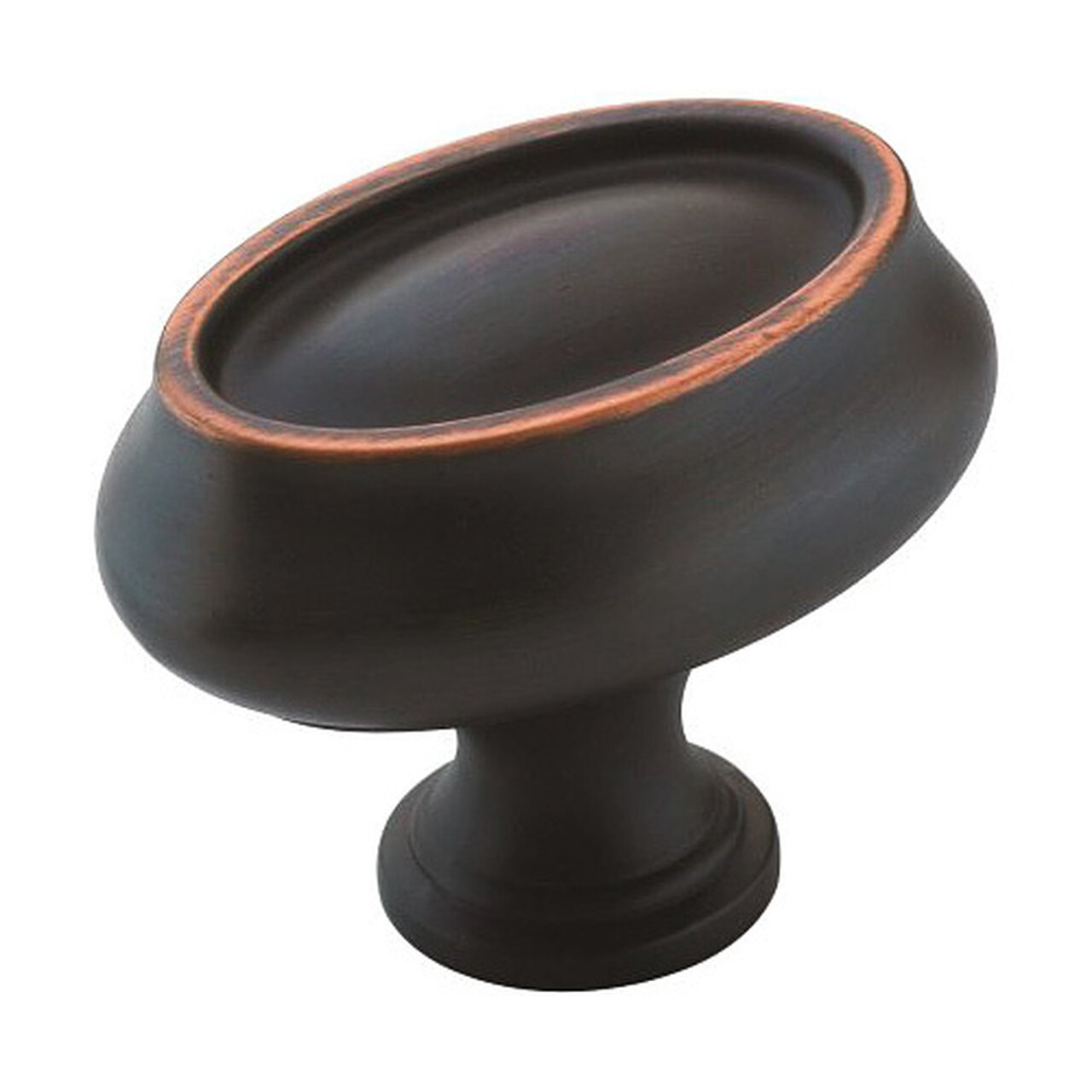 Amerock Manor BP261272ORB - Pomo para gabinete de bronce aceitado, 2.0 in, ovalado de gran tamaño