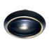 Amerock Manor BP261272RB - Perilla ovalada de latón macizo para gabinete, bronce romano, 1 1/2"