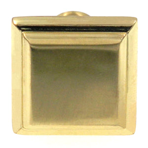Amerock Manor Brushed Brass 1" Square Cabinet Pull Knob BP26131O74