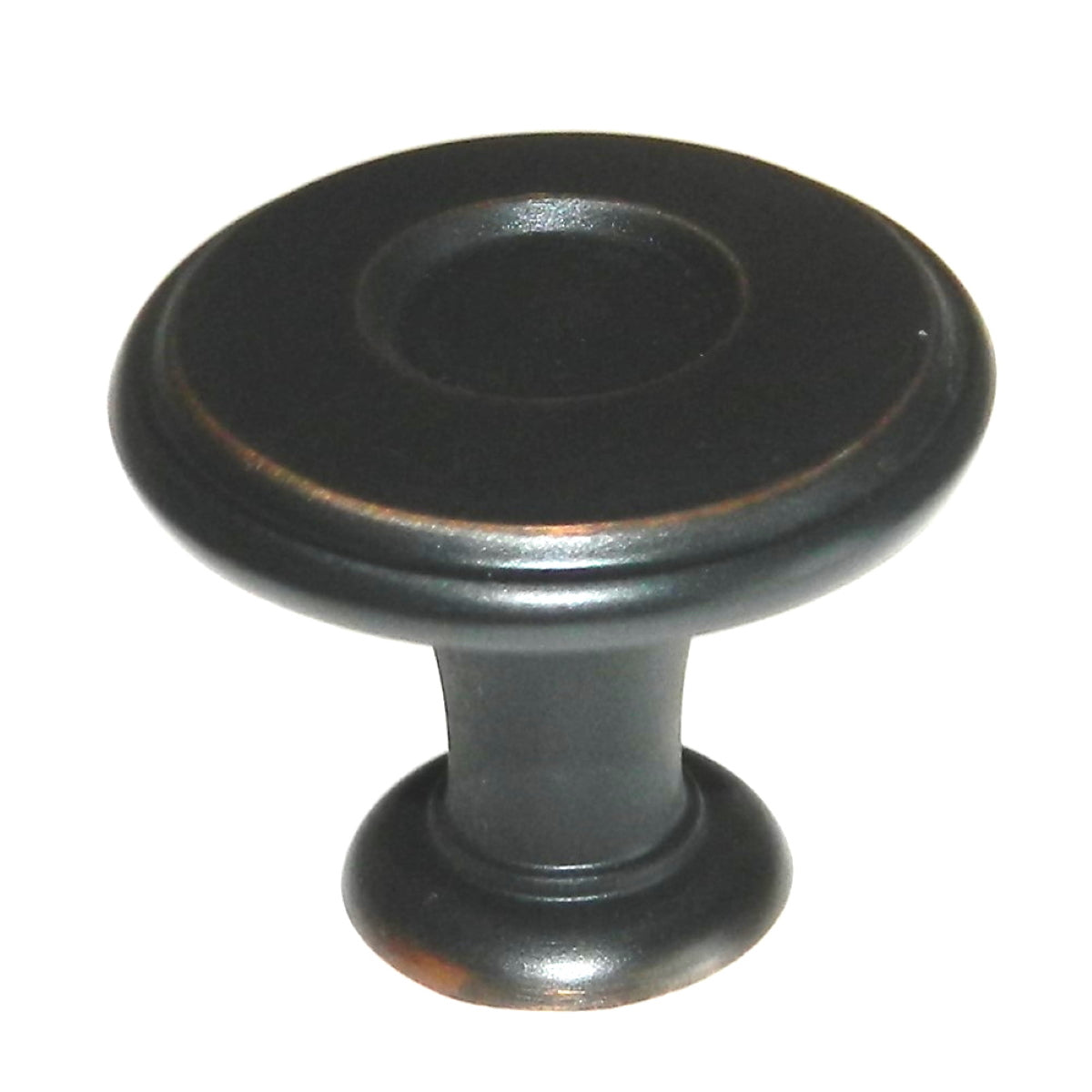 Paquete de 10 perillas para gabinete de disco redondo de bronce aceitado Amerock Porter 1 1/4" BP27026-ORB