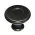Amerock Porter 1 1/4" Oil-Rubbed Bronze Round Disc Cabinet Knob BP27026-ORB
