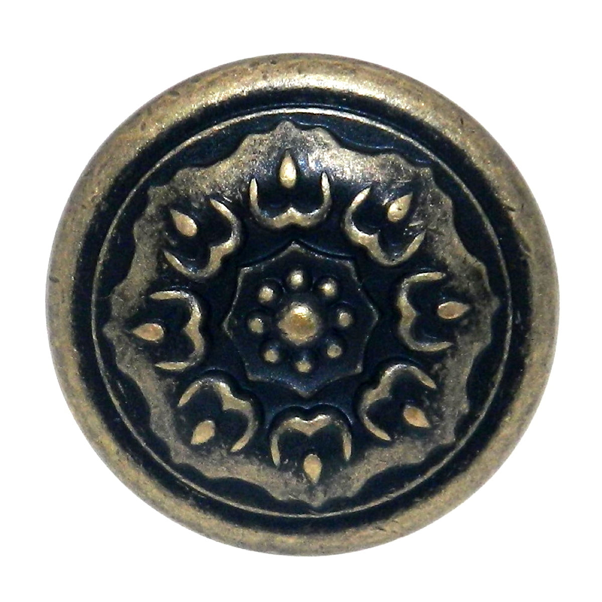 Amerock Sundara BP27030R2 - Pomo para tirador de gabinete (latón desgastado, 1 1/4 pulgadas)