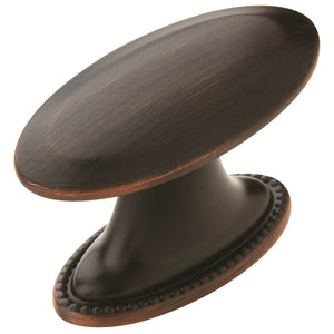 Amerock Atherly Oil-Rubbed Bronze 1 1/2 inch Oval Cabinet Knob BP29280ORB