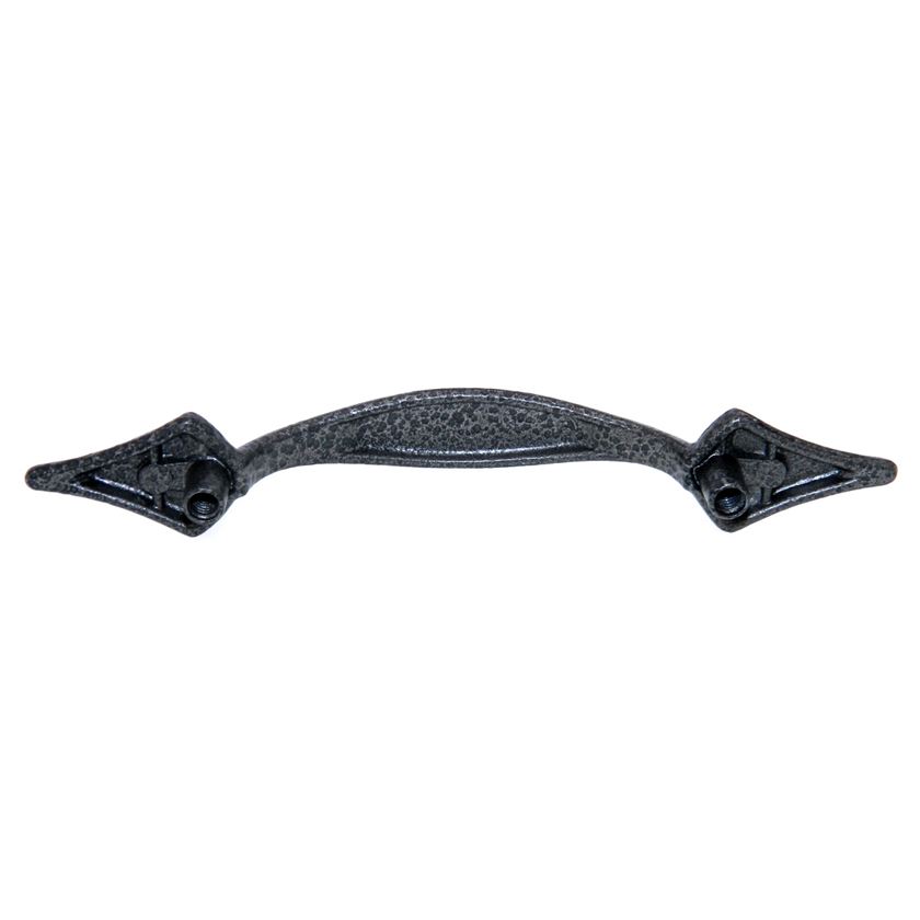 Amerock Shenandoah Hammered Black 3" Ctr. Cabinet Handle Pointed Ends BP302-HB