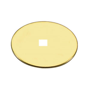 Amerock BP30310-3 Solid Brass Polished Brass 1 1/2" Round Backplate Square Hole