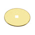 Amerock BP30310-3 Solid Brass Polished Brass 1 1/2" Round Backplate Square Hole