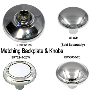 10 Pack Amerock Allison 1 1/4" Polished Chrome Round Smooth Cabinet Knob 831CH