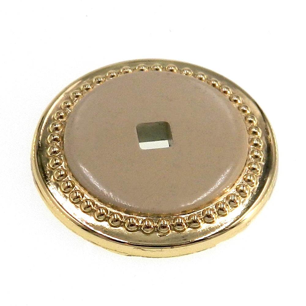Amerock Polished Brass 1 1/2" Round Cabinet Knob Backplate BP30388-3A