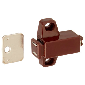 Amerock BP32301BR - Cierre táctil para puerta de armario, color marrón