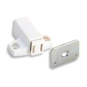 Amerock BP32301W - Cierre táctil para puerta de armario, color blanco