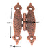 Amerock BP3404AC - Bisagras para gabinete de cobre envejecido "H", montaje en superficie empotrada, juego de 2