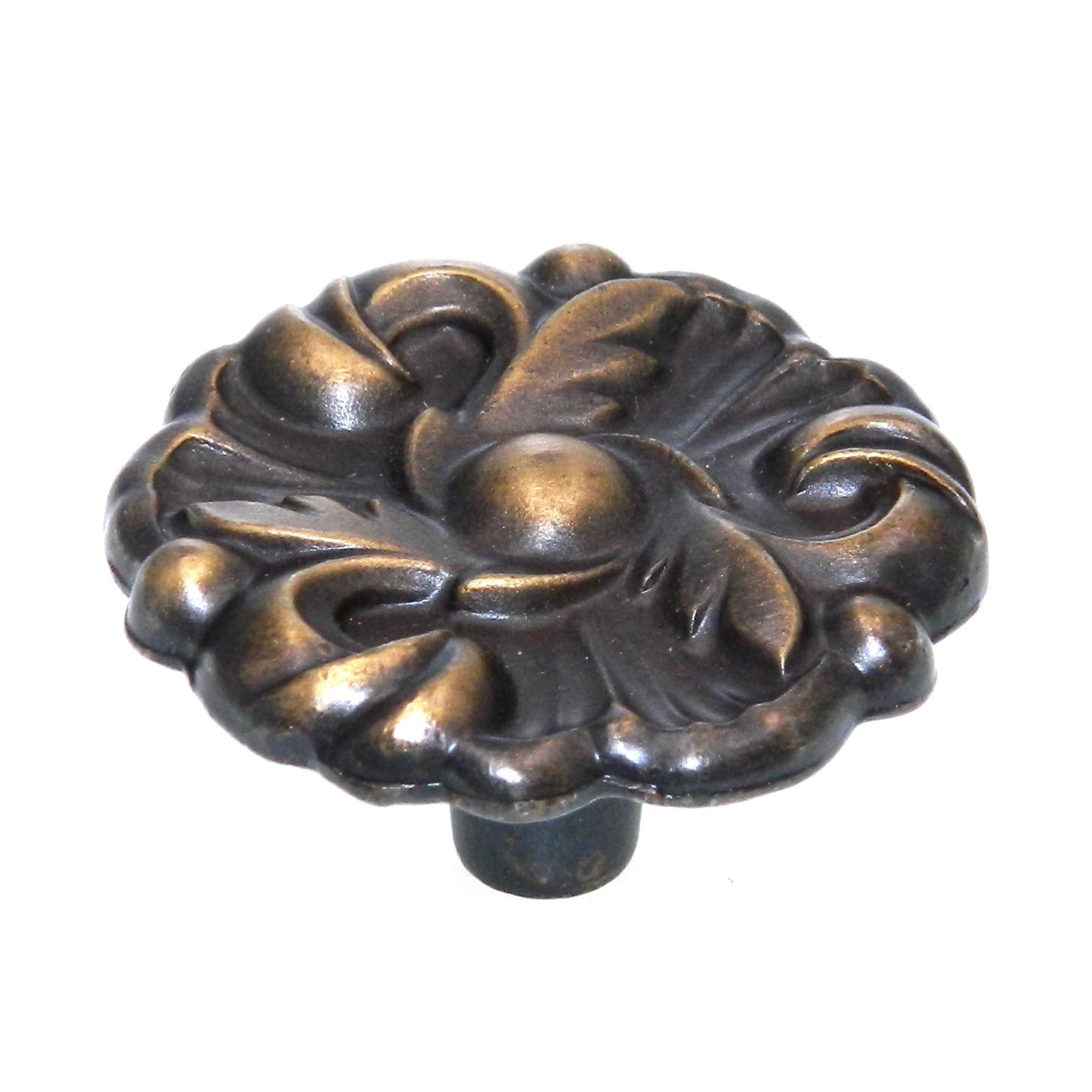 Amerock Provincial Antique English 1-1/2" Floral Cabinet Knob Pull BP3410-AE