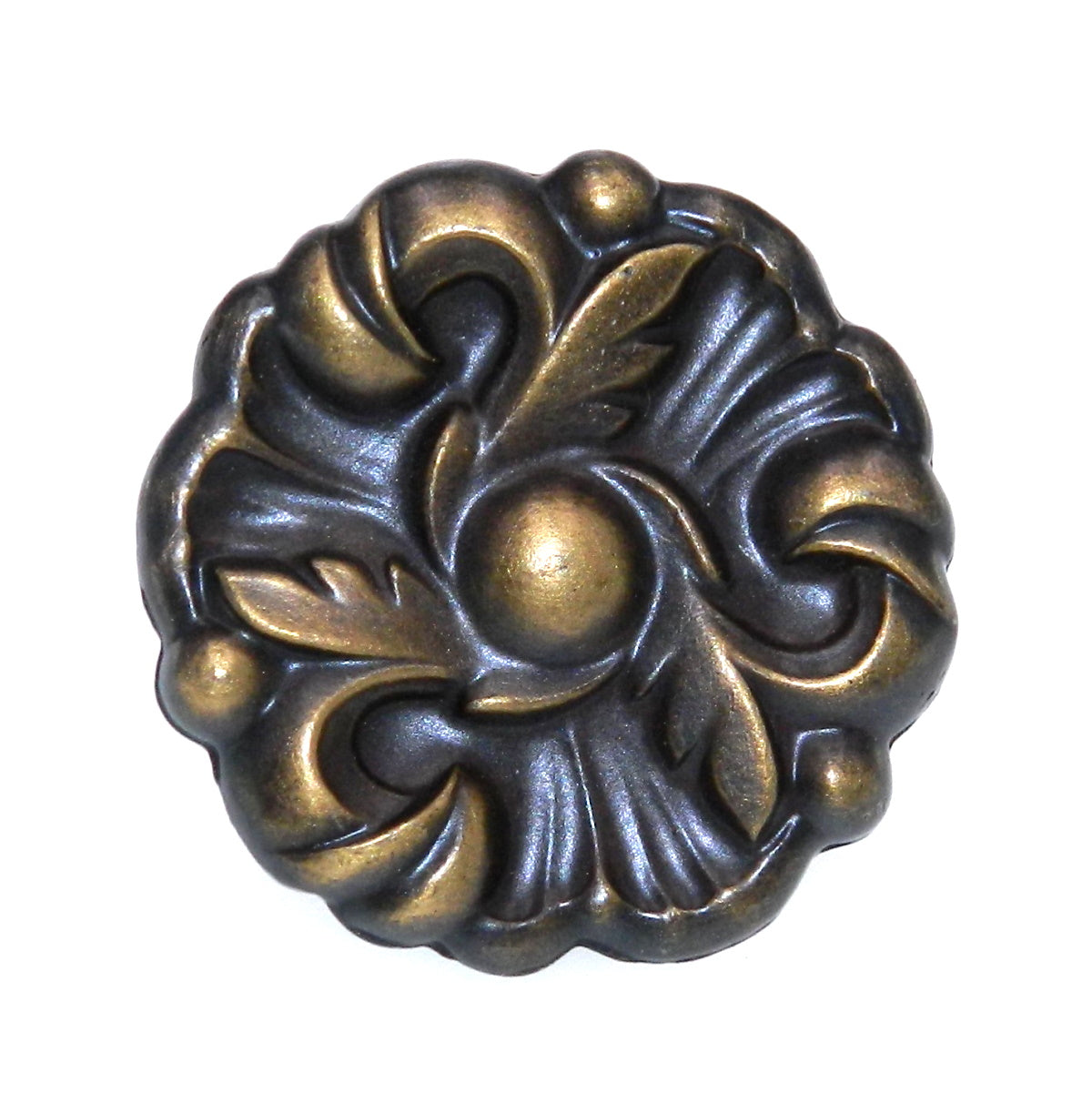 Amerock Provincial Antique English 1-1/2" Floral Cabinet Knob Pull BP593-AE