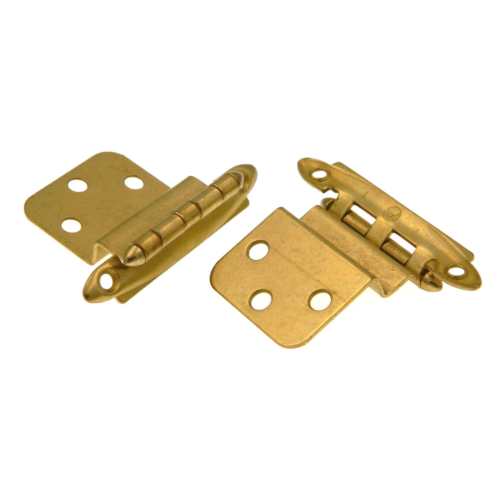 Pair BP34173 Polished Brass NonSelfClosing 3/8" Inset Hinge
