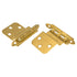 Pair BP3417-3 Polished Brass Non-Self-Closing 3/8" Inset Cabinet Hinges Amerock