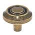 Amerock Allison Burnished Brass Ridged 1 1/4" Round Cabinet Knob BP3423-BB