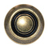 Amerock Allison Burnished Brass Ridged 1 1/4" Round Cabinet Knob BP3423-BB