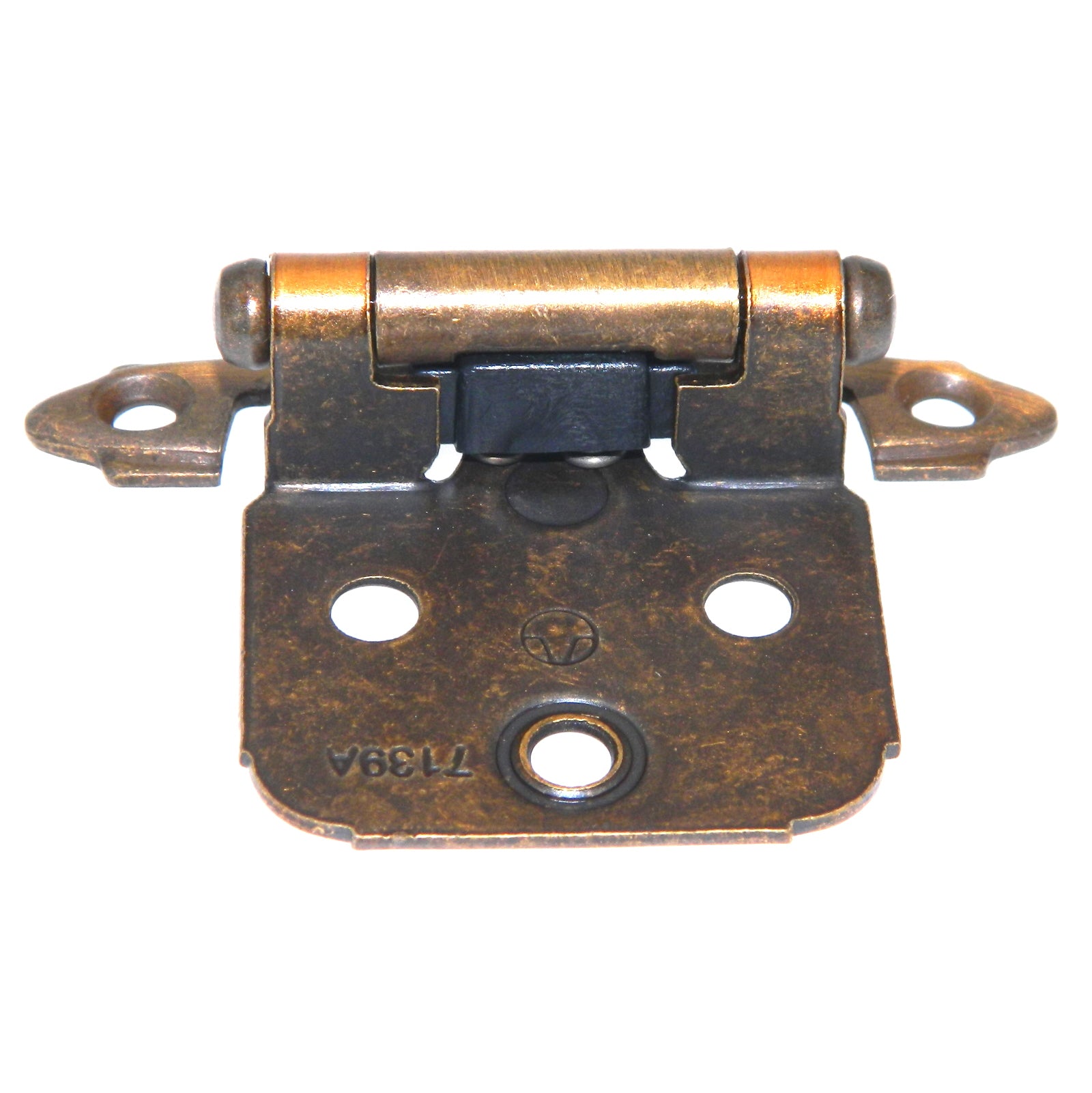 Amerock BP3429GB - Bisagras para gabinete de bronce dorado, superposición variable, cierre automático, juego de 2