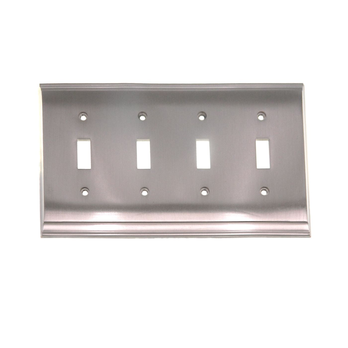 Amerock Candler Satin Nickel 4 Toggle Light Switch Wall Plate BP36503G10