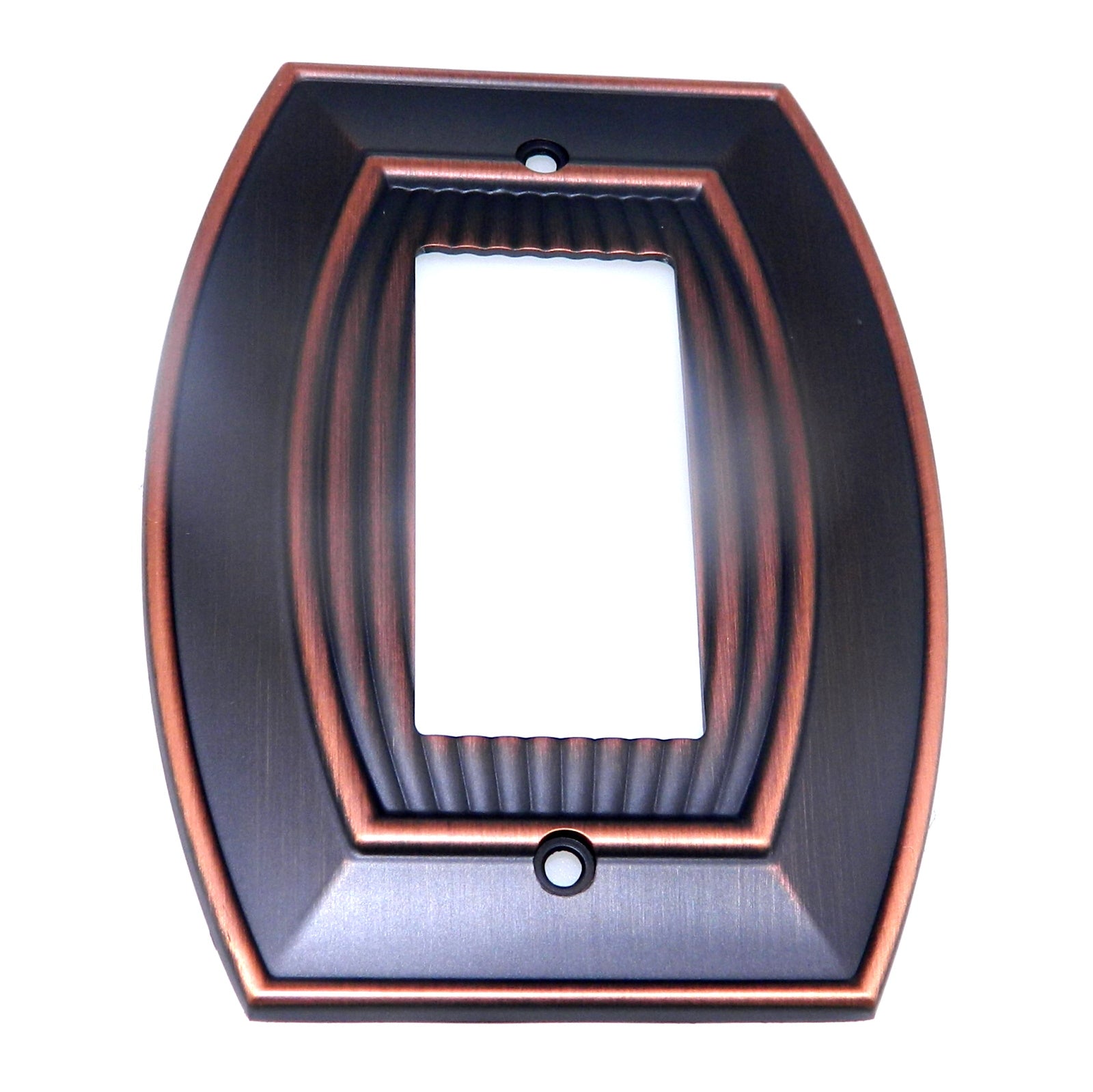 Amerock Sea Grass Oil-Rubbed Bronze 1 Rocker / GFI Switch Wall Plate BP36532ORB