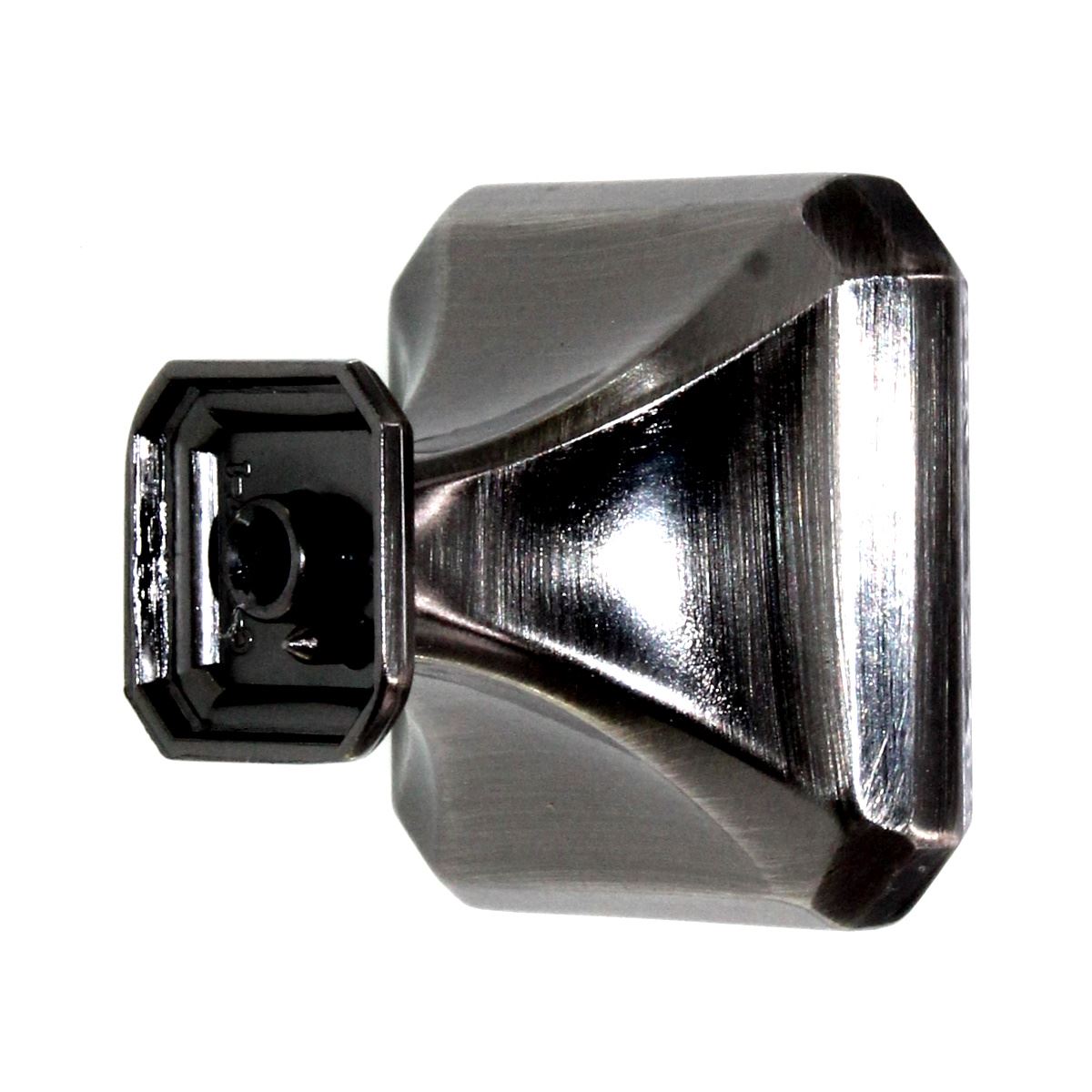 Amerock Wells 1 1/2" Large Square Cabinet Knob Gunmetal BP36547GM