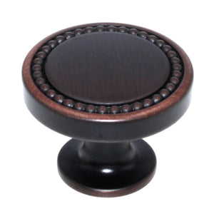 Amerock Carolyne 1 3/8" Dotted Cabinet Knob Oil-Rubbed Bronze BP36580ORB