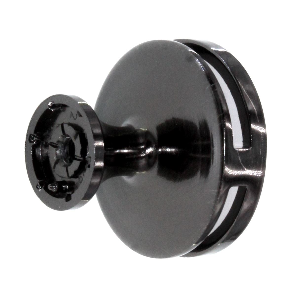 Amerock Oberon 1 3/8" Round Cabinet Knob Gunmetal Frosted Acrylic BP36608GMFA