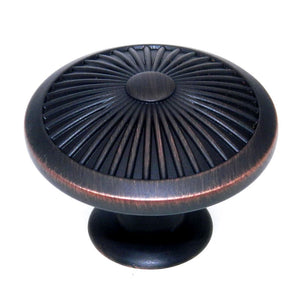 Amerock Crawford Oil-Rubbed Bronze 1 3/4" Etched Cabinet Knob BP36616-ORB
