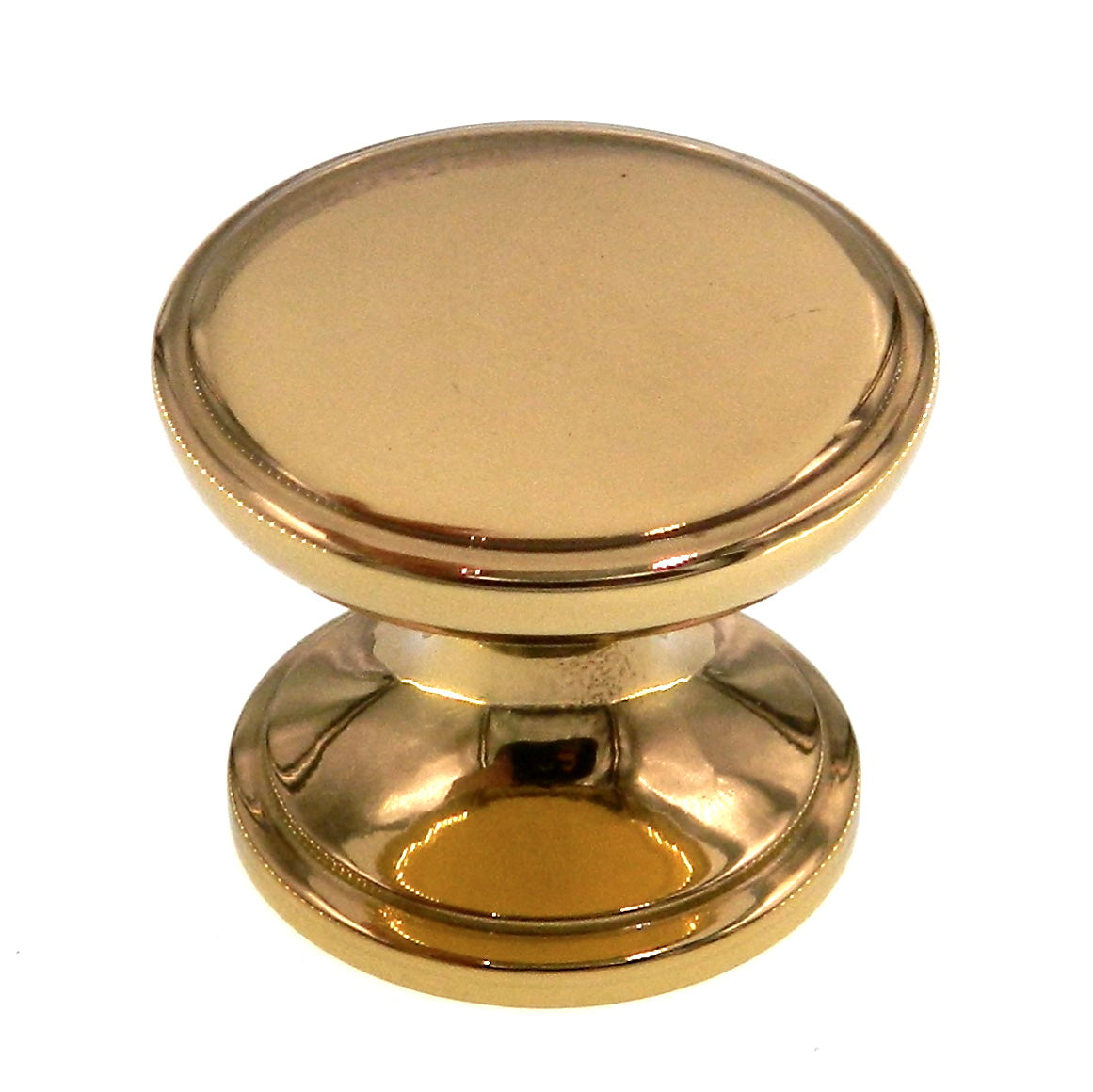 Amerock Advantage Bright Brass 1-1/4" Round Cabinet Knob Pull BP4257-B