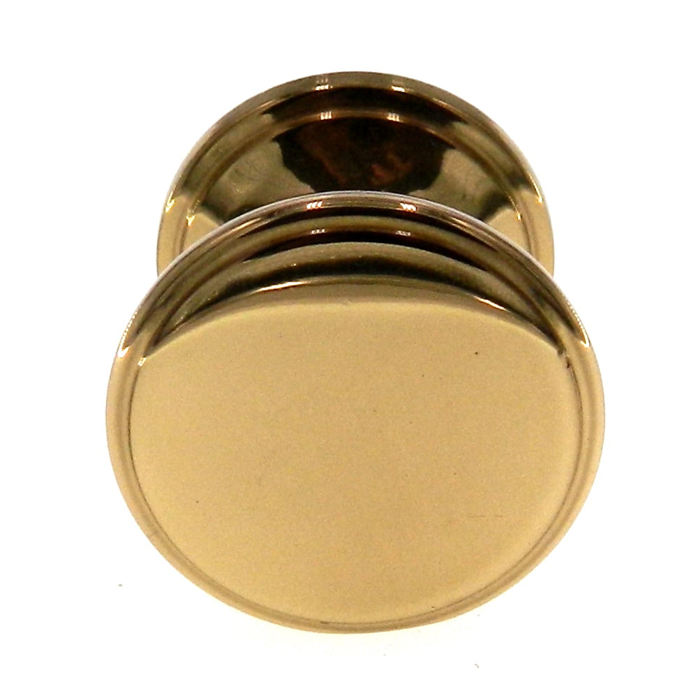 Amerock Advantage Bright Brass 1-1/4" Round Cabinet Knob Pull BP4257-B