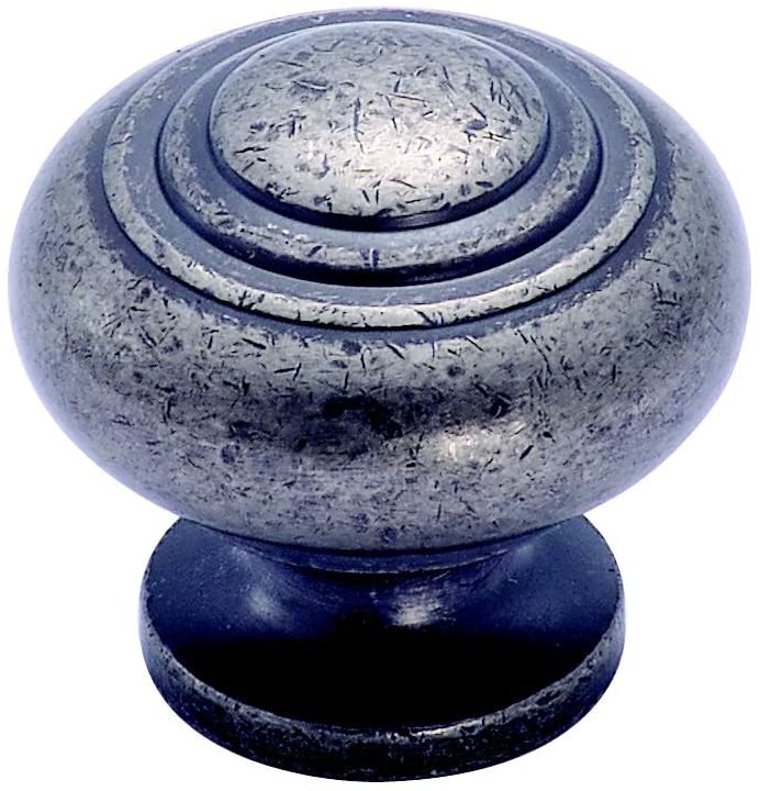 Amerock Inspirations Weathered Nickel 1 3/16 inch Round Cabinet Knob BP4258WN