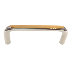 Amerock Polished Chrome Brass 3" Ctr. Two Tone Cabinet Wire Pull BP4264-26B