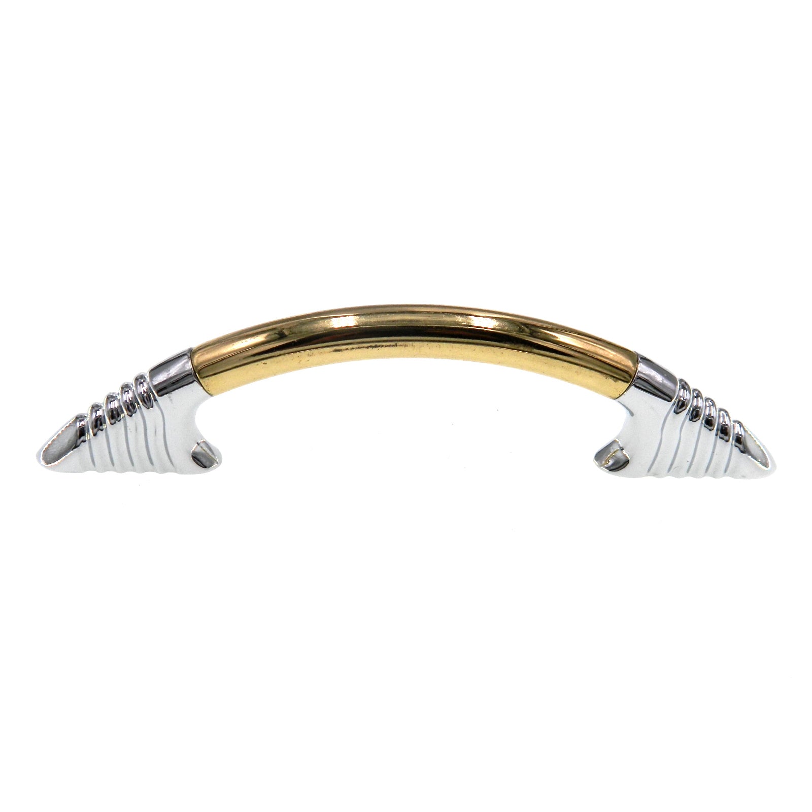 Amerock Solid Brass Chrome 3 3/4" (96mm) Ctr Cabinet Arch Pull Handle BP4269-326