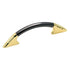 Amerock Allison Polished Brass Black Nickel 3 3/4" (96mm) Solid Brass Arch Cabinet Handle Pull BP4269-BN3