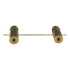 Amerock European Designs Polished Brass Clear 3" Ctr. Cabinet Bar Pull BP4300-3