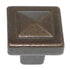 Amerock Forgings Rustic Brass 1 1/8" Square Pyramid Top Cabinet Knob BP4429-R3