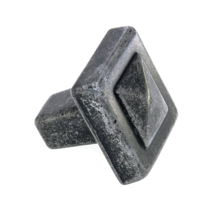 Amerock Forgings Wrought Iron 1-1/8" Square Cabinet Knob Pull BP4429-WI