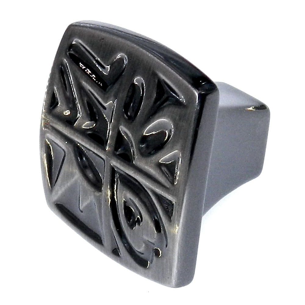 Amerock Motif'Z 1 1/8" Pewter Square Cabinet Knob Pull BP4450-PWT