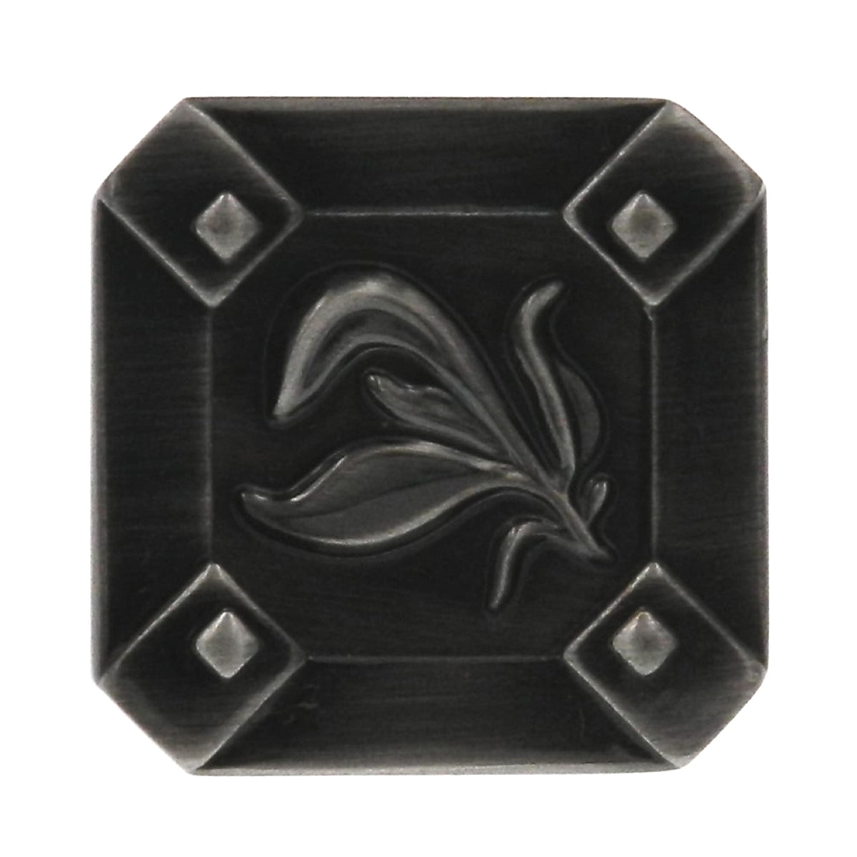 Amerock Ambrosia Pewter 1 1/4" Leaf Cabinet Pull Knob BP4468PWT