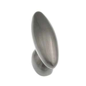 Amerock Basic Metals BP4476-G10 - Pomo ovalado para gabinete (níquel satinado, 1 1/2")