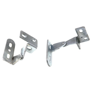 Left And Right Knife-Pivot Pin Overlay Cabinet Hinges Perma-Brite Zinc BP5146-2G