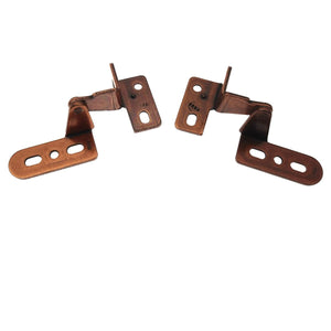 Left And Right Knife-Pivot Pin Overlay Cabinet Hinges Machine Copper BP5146-MC