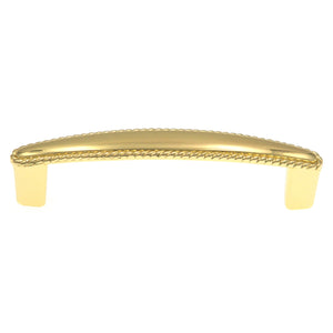 Amerock Allison Polished Brass 3 3/4" (96mm) Center to Center Rope Cabinet Handle Pull BP530043